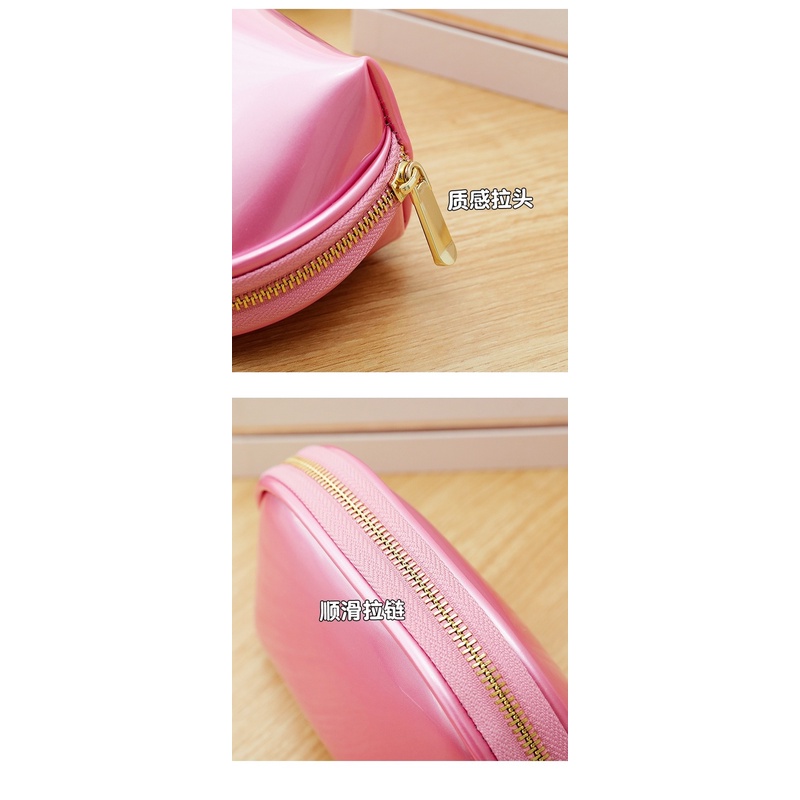 Túi Đựng Mỹ Phẩm Cầm Tay Bằng Nhựa pvc Phong Cách Hàn Quốc Cho Nữ