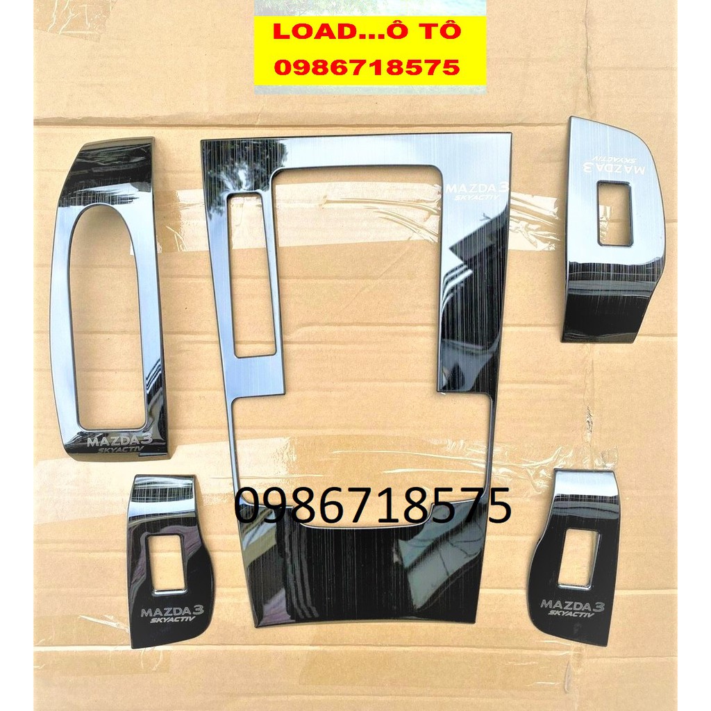 Ốp Nội Thất Titan Xe Mazda 3 2024-2020 Mẫu Vân Titan Đen Cao Cấp Nhất Thị Trường