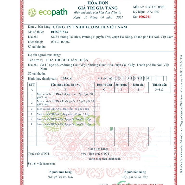 Men vi sinh Bifina R - Hỗ trợ cân bằng hệ vi sinh đường ruột và kích thích sự phát triển của các vi khuẩn có lợi