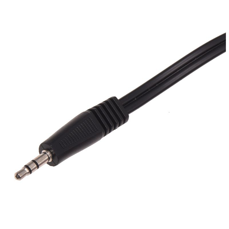 Bộ chuyển đổi cáp âm thanh nổi jack cắm 3.5mm có 2 đầu nối tiện dụng