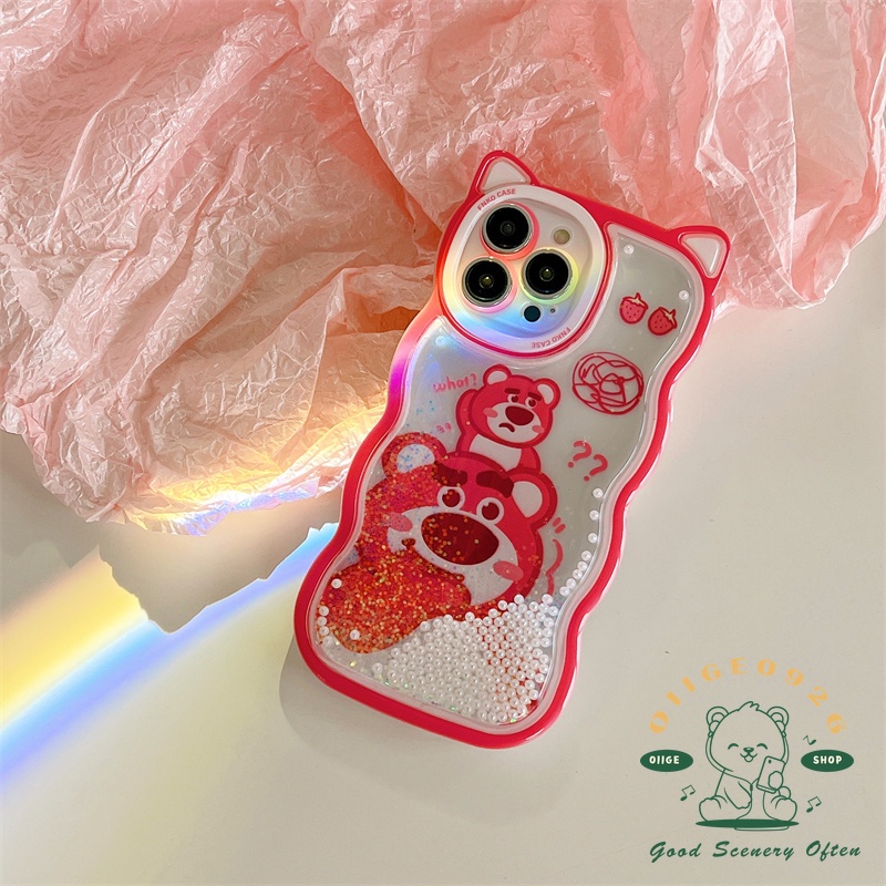 Ốp Điện Thoại TPU Hình Tai Mèo/Gấu Winnie/Gợn Sóng Đính Hạt Cho Iphone 13 12 / 11 Pro Max / Xs Max Xr X