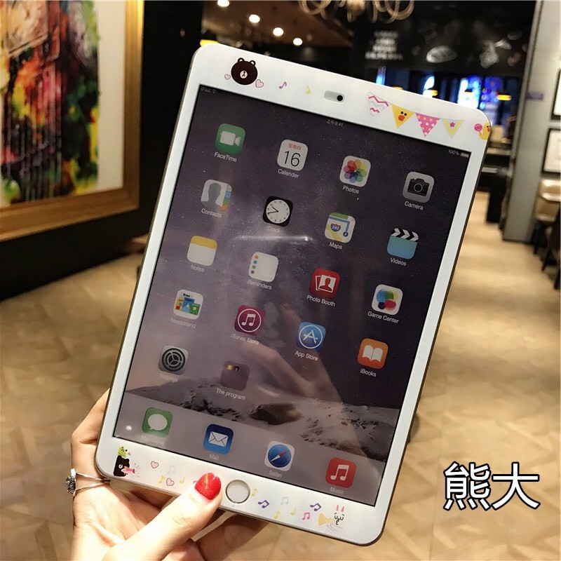 Mới Kính Cường Lực Bảo Vệ Màn Hình Họa Tiết Hoạt Hình Cho Ipad 2018 / 17 Air2 Pro 9.7