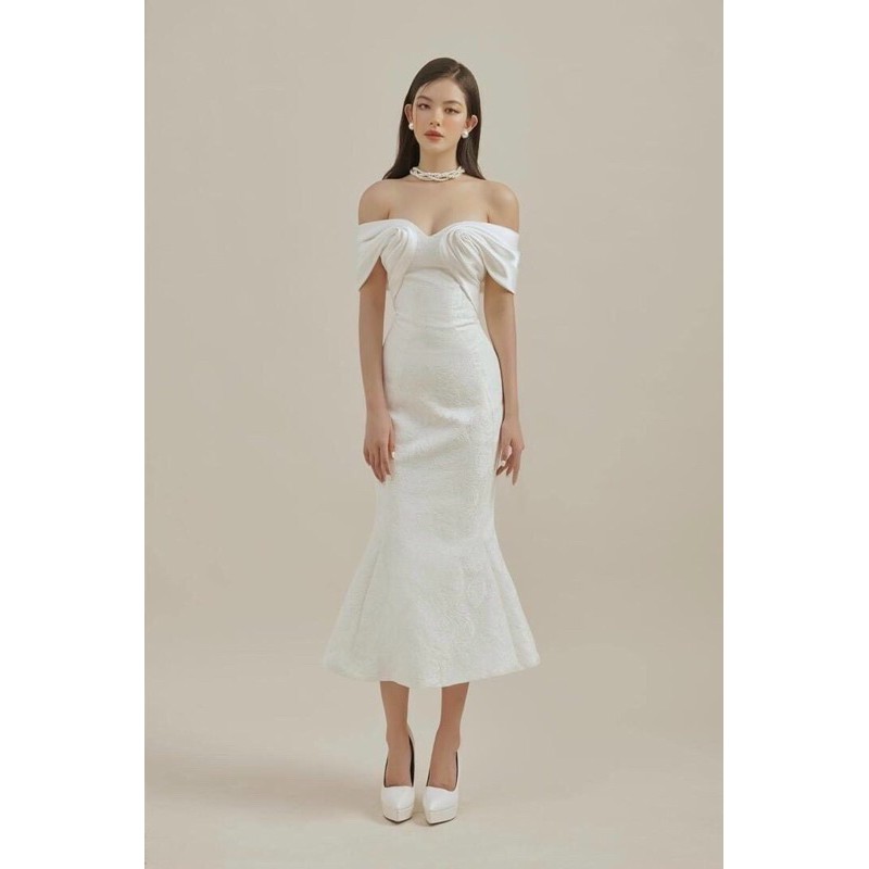 🥇ĐẦM GẤM ĐUÔI CÁ BẸT VAI CAO CẤP  ÀNH VÀ VIDEO THẬT 10000%