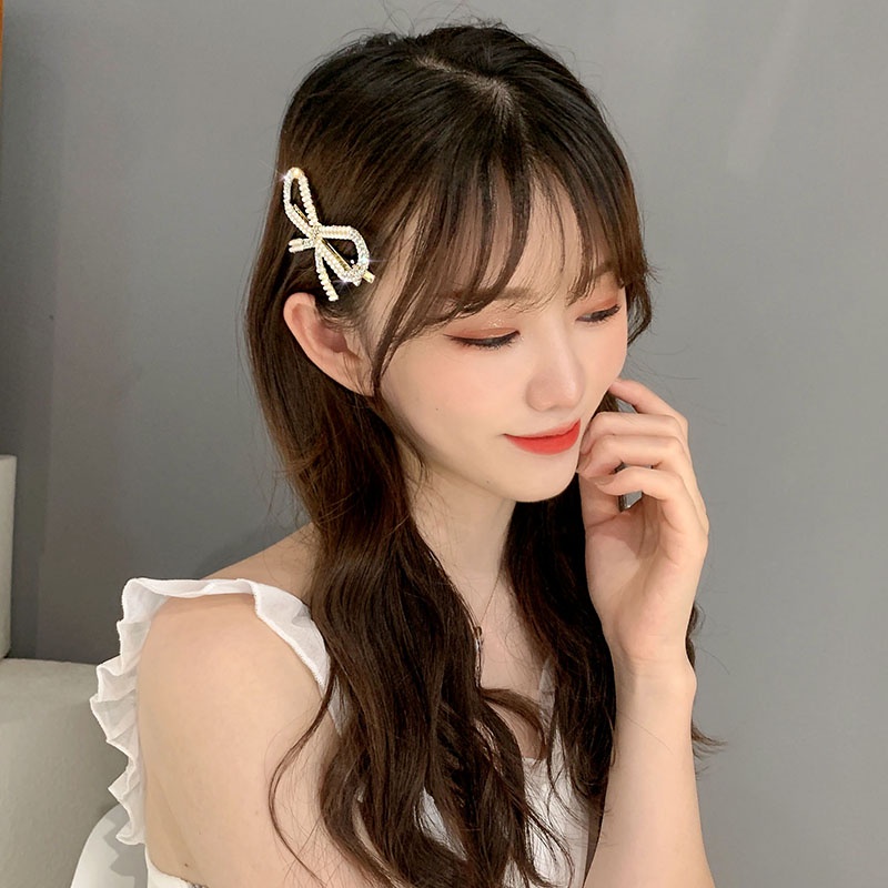 Kẹp tóc DODDER kim loại đính ngọc trai thời trang dành cho nữ