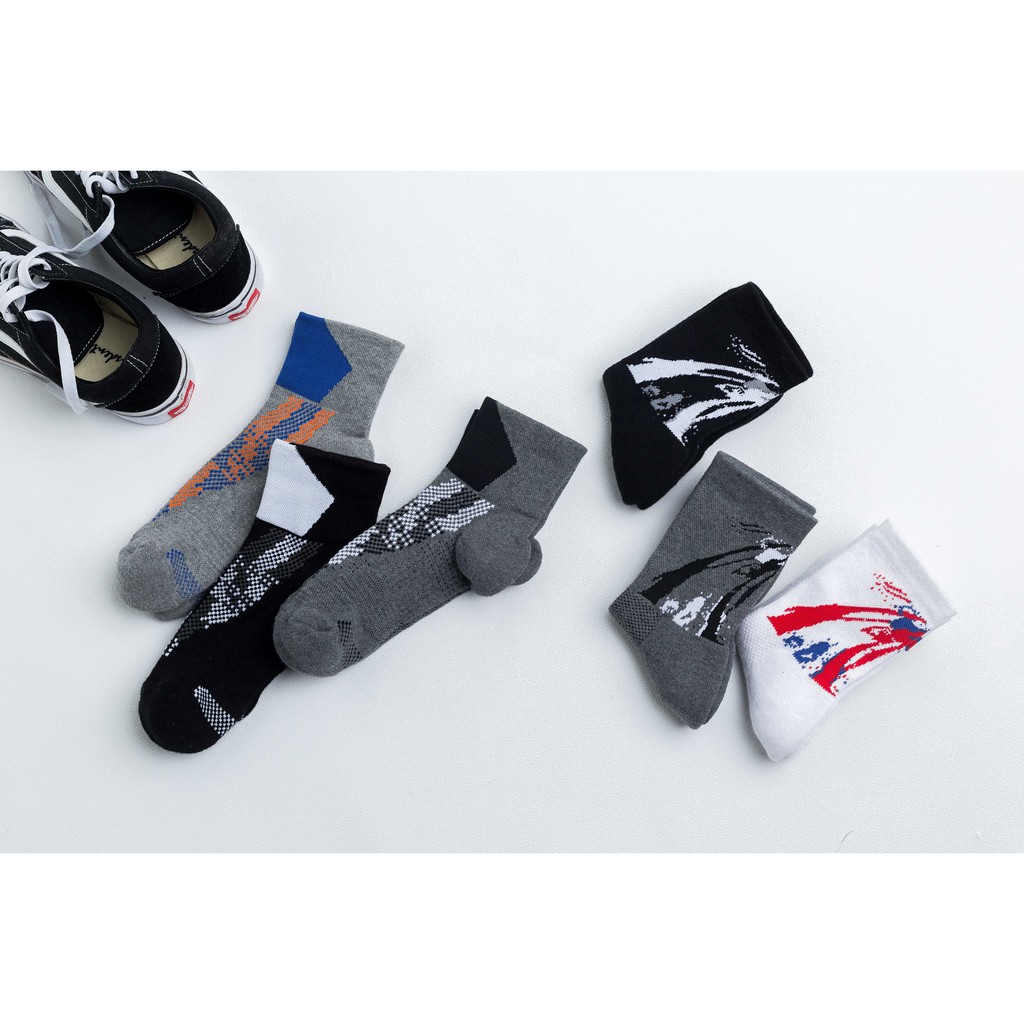 Tất thể thao nam T&T Socks sợi cao cấp - NAM38.002