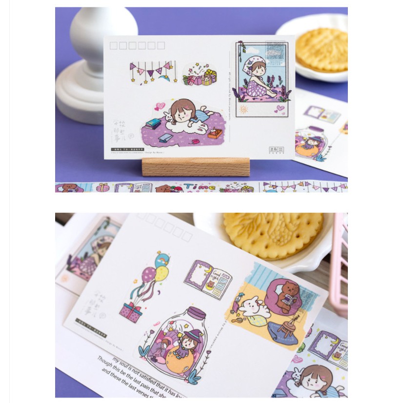 Sticker dán sổ chibi dùng dán trang trí sketchbook/ tập vở/ nhật ký - VP055