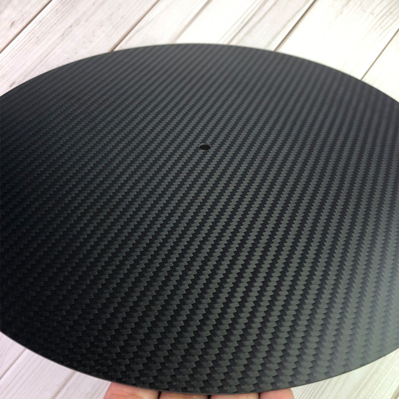 ROX 0.2mm Thickness HiFi Carbon Fiber C D DVD Stabilizer Mat Top Tray Player Turntable Amp Cone Speaker Pad