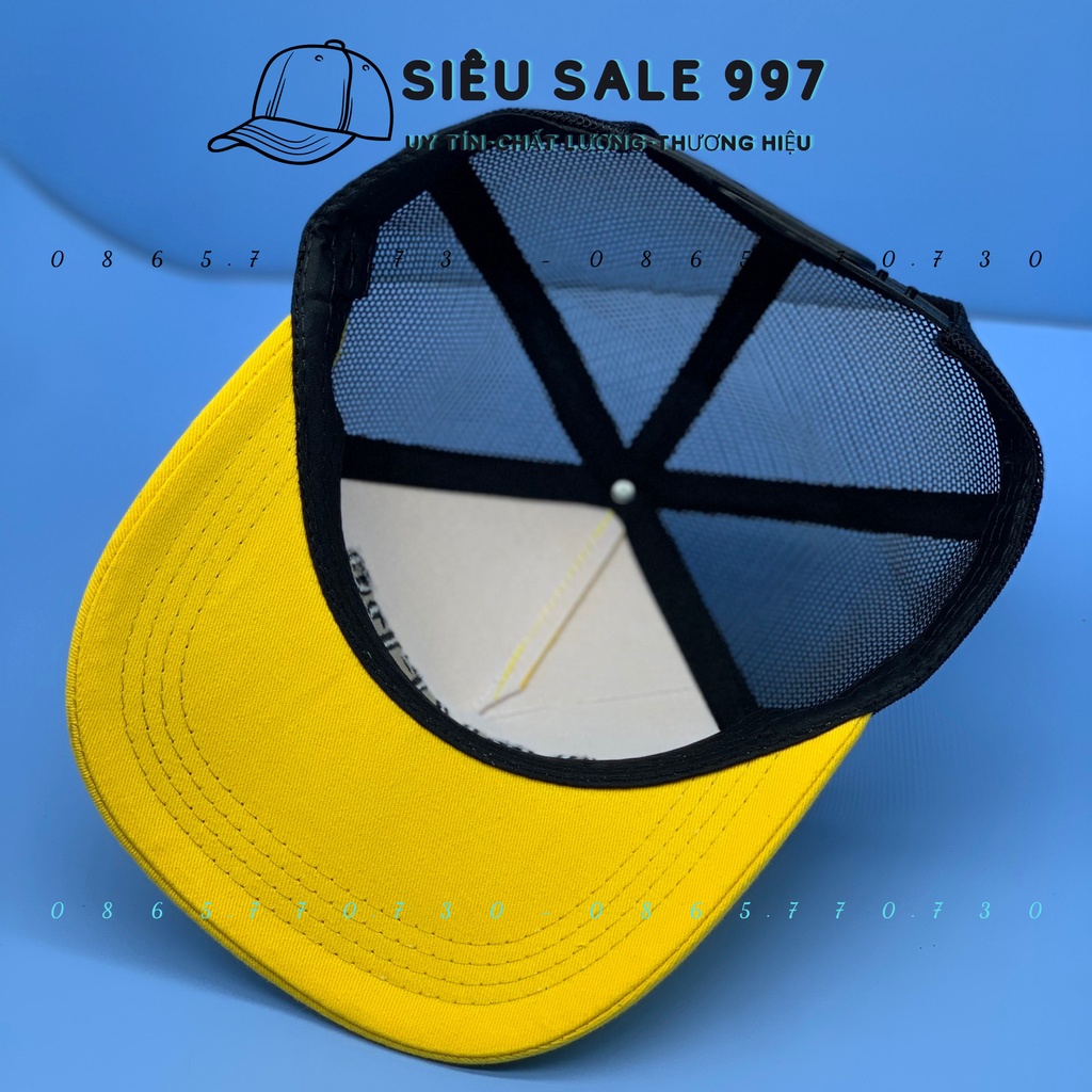 NÓN KẾT PHỐI LƯỚI THÊU PAKER, MŨ LƯỠI TRAI NAM NỮ THÊU CHỮ CAO CẤP