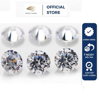 Đá CZ 7 Ly (MM) Cubic Zirconia loại 5A - Siêu Cứng cao cấp nhập khẩu Thụy Sỹ