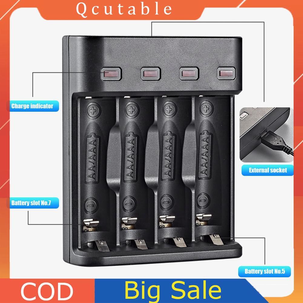 Bộ Sạc Pin Nhanh 4 Ngăn Aa/Aaa
