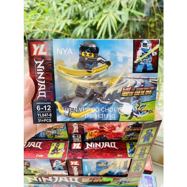 HỘP RÁP LE GO NINJA NHỎ 31 CHI TIẾT NHIỀU MẪU