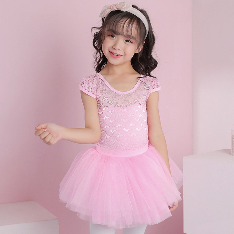 Chân Váy Tutu Múa Ballet Phối Lưới Kiểu Công Chúa Cho Bé Gái