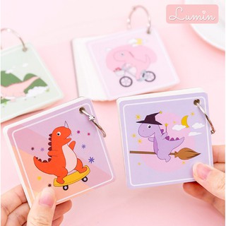 Flashcard hình vuông khủng long| Lumin store