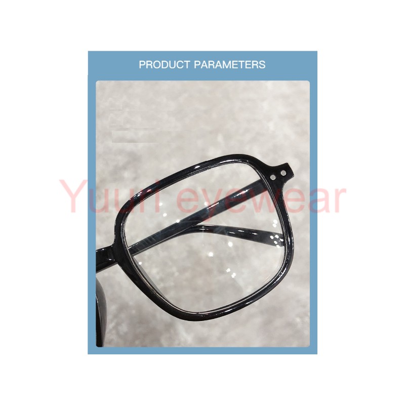 Gọng kính nhựa dẻo form vuông cá tính  thanh mảnh dễ phối - lắp mắt cận theo yêu cầu mã G101064