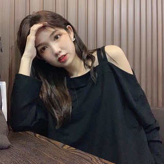 A257 áo ulzzang dài tay hở vai.
