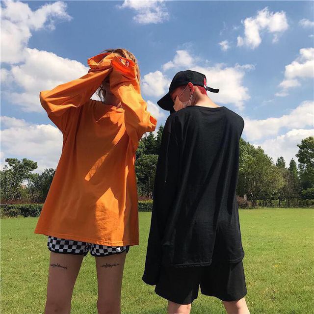 Áo long tee basic, form unisex, có 8 màu (ảnh thật) | BigBuy360 - bigbuy360.vn