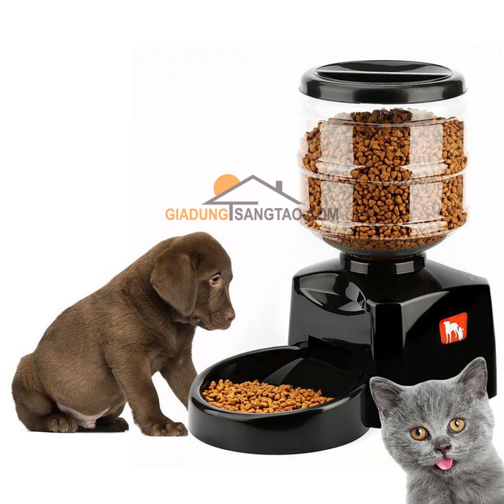 Máy cho Pet ( chó mèo) ăn tự động thông minh 5.5L ghi âm giọng nói