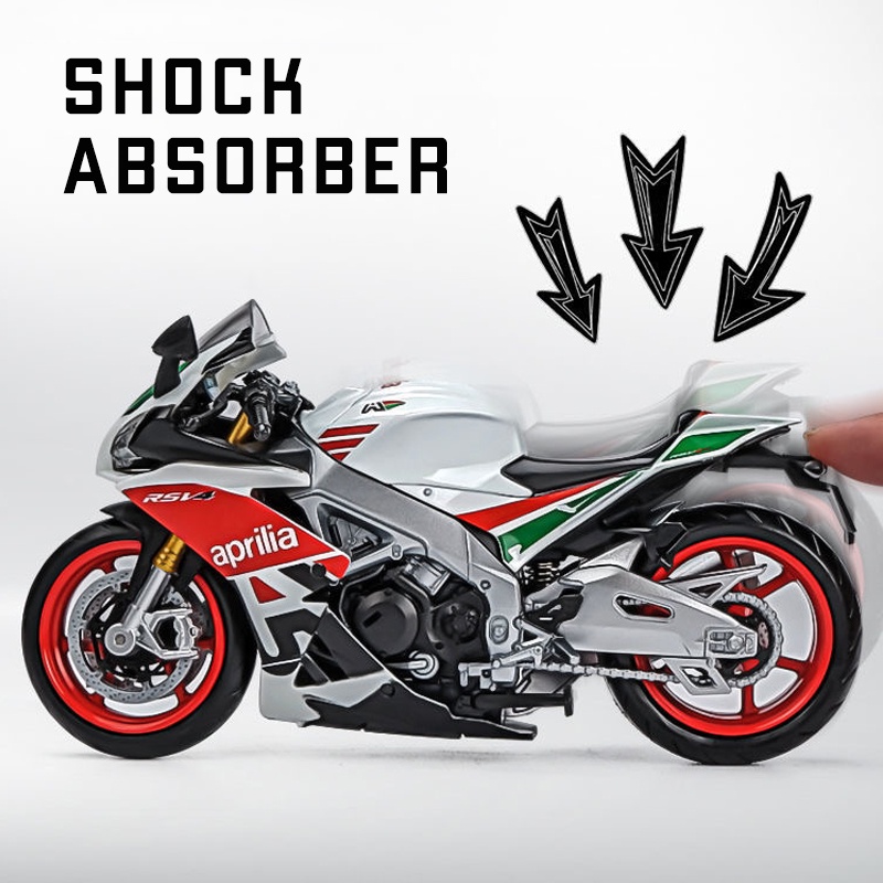 Mô Hình Xe Mô Tô Aprilia RSV4 RR1000 Bằng Hợp Kim Tỉ Lệ 1: 12