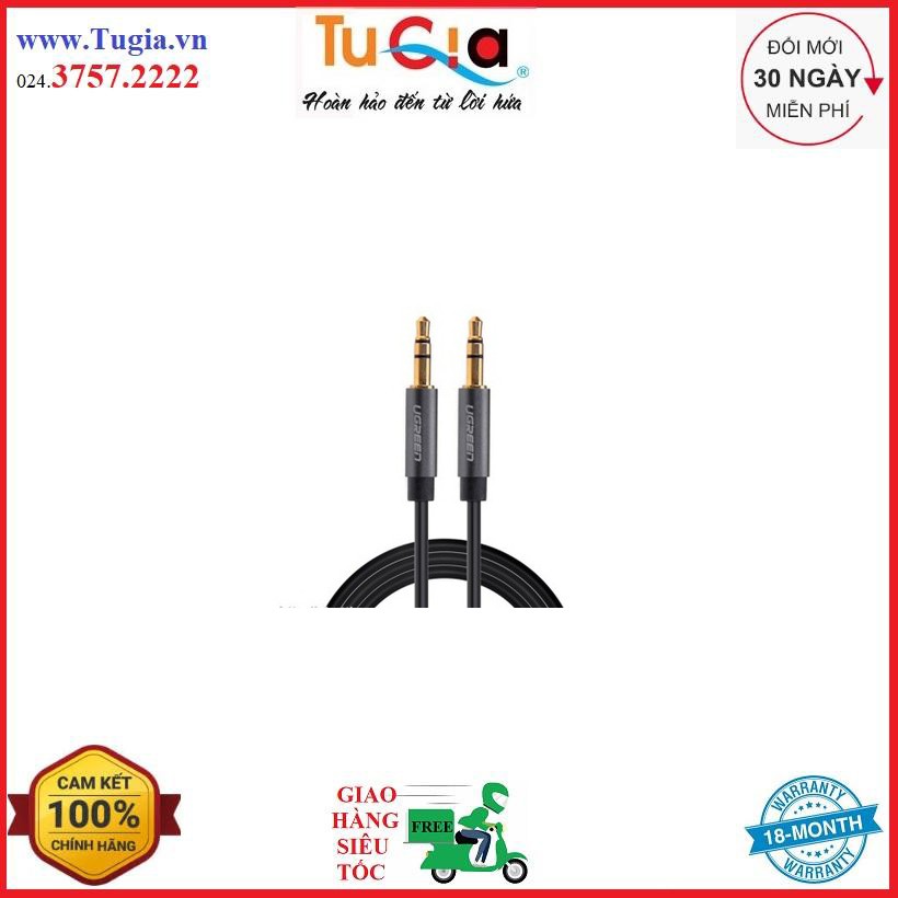 Cáp Audio 3.5mm dây tròn mạ vàng 24K cao cấp UGREEN AV119 10732,10733, 10734, 10736, 10737