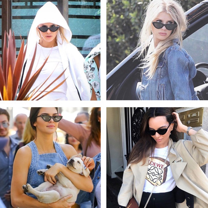 Kính mát hình mắt mèo phong cách thời trang sang trọng cho nữ