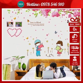 Tranh Decal trang trí phòng cưới, phòng tân hôn - DC02