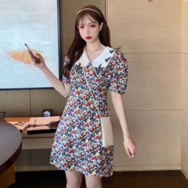 váy hoa cổ thêu lazer VHS012109 | BigBuy360 - bigbuy360.vn