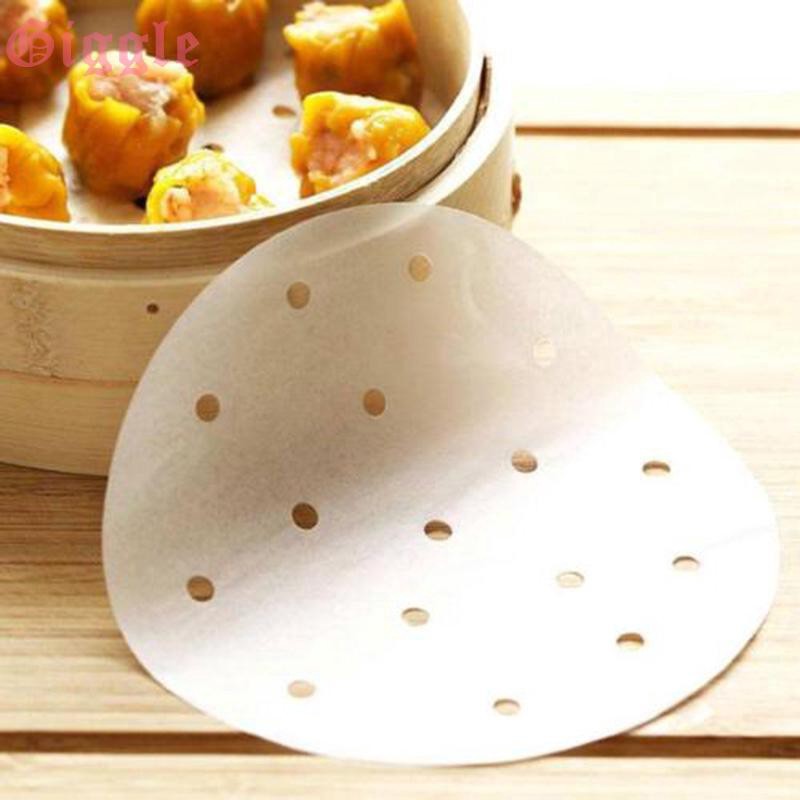 200 Giấy nến đục lỗ sẵn dùng lót xửng, nồi chiên không dầu, thấm đồ chiên