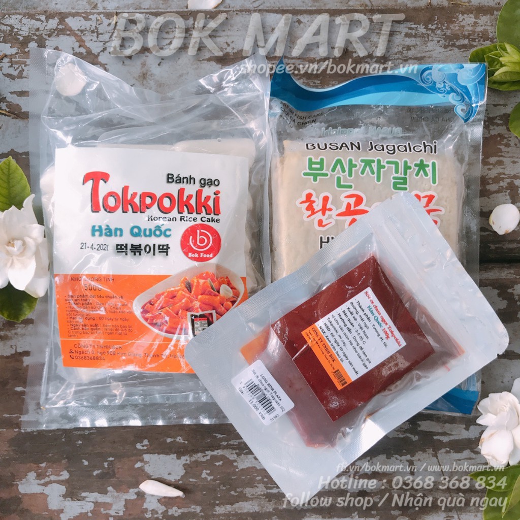 COMBO TOKBOKKI NẤU CHẢ CÁ HÀN QUỐC VÀ BÁNH GẠO SIÊU NGON ( CHỈ GIAO HÀ NỘI )