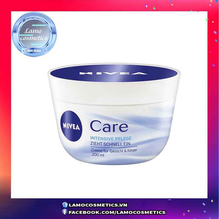 Kem Dưỡng Nivea Care 200ml Của Đức