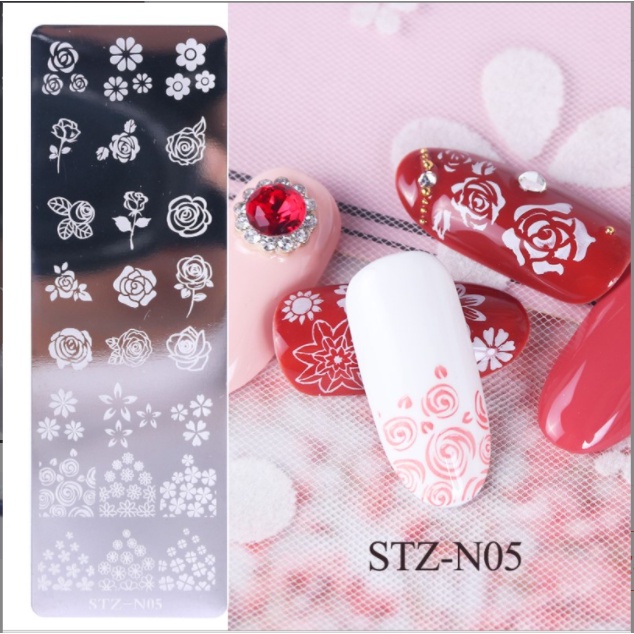 Khuôn in nail, bảng in nail hoạ tiết mới 04-06