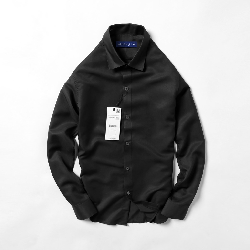 Áo sơ mi nam trơn đủ màu 4Lucky - 780, chất lụa không nhăn, thoáng mát | BigBuy360 - bigbuy360.vn