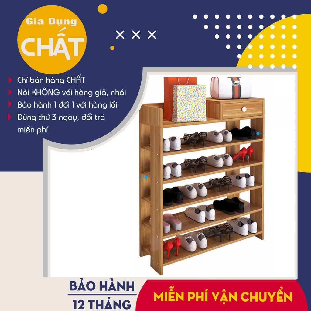Kệ Để Giày Dép 5 Tầng Bằng Gỗ Giá Rẻ