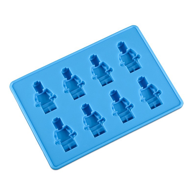 Khuôn silicon làm bánh đa năng hình rô bốt lego sáng tạo