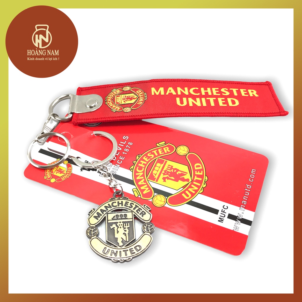 Móc Khóa Logo Bóng Đá Ngoại Hạng manchester united and Chelsea