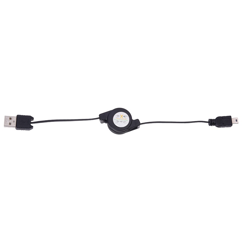 Bộ sạc và đồng bộ hóa Cáp USB Mini USB có thể thu vào USB đực đến 5 chân