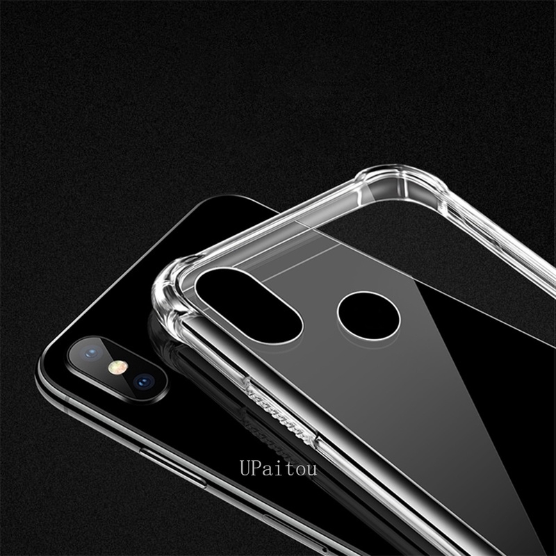 Xiaomi Poco M3 X3 NFC Redmi 9T 9A 9C Note 9 9s 5 6 7 8 Pro Max 8A 7A Ốp lưng trong suốt bảo vệ toàn diện cho