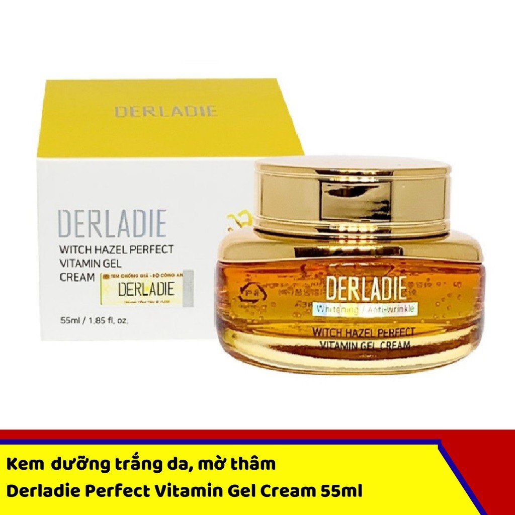 Gel Dưỡng Ẩm Chăm Sóc Da Mụn, Mờ Thâm, Sẹo Derladie Witch Hazel Perfect Vitamin 55ML