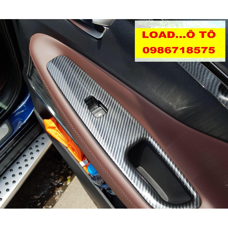 Ốp  Nội Thất Xe Huyndai Santafe 2018-2021 Mẫu Carbon Cao Cấp