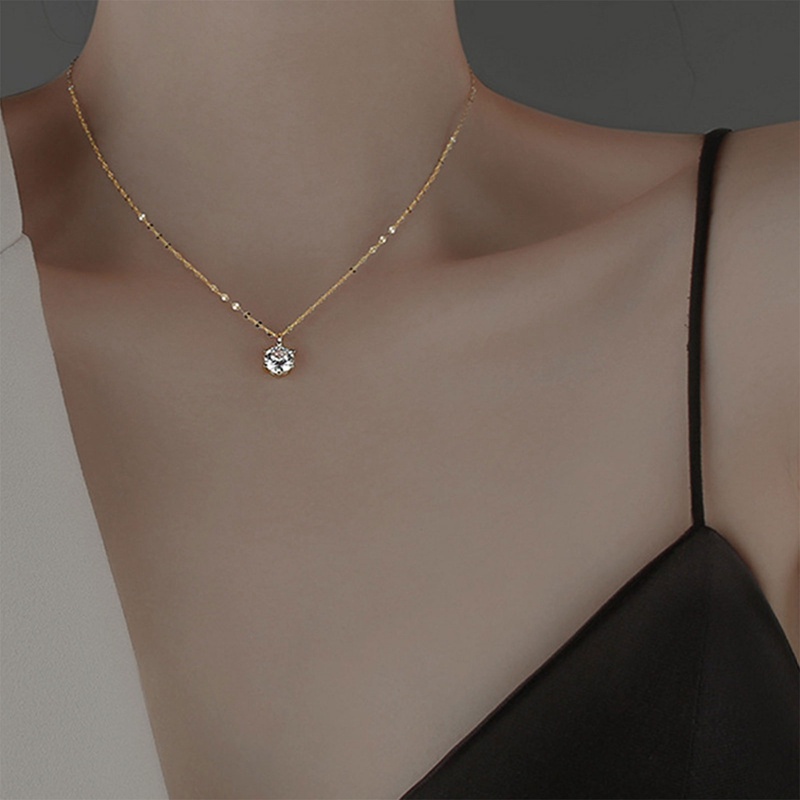 Vòng cổ Kim Cương Đơn Giản Thời Trang Cho Nữ