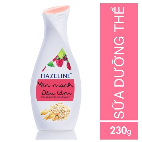 Sữa dưỡng thể Hazeline dưỡng dưỡng ẩm Yến Mạch-Dâu Tằm 230 ml