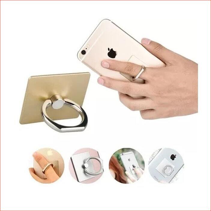 Giá đỡ điện thoại nhẫn Iring kim loại dán lưng điện thoại cầm tay xoay 360 độ, móc nhẫn mini dán ốp điện thoại đa năng