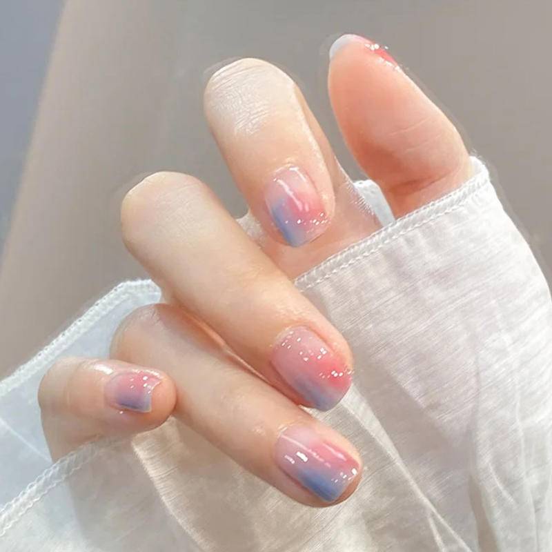 [Hàng mới về] Set 24 móng tay giả ngắn thời trang cho nữ