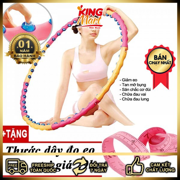 Vòng Lắc Eo Giảm Cân thon gọn cơ thể + thước dây đo eo (2019)(Kingmart68)