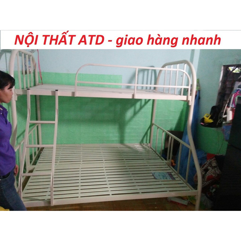 GIƯỜNG SẮT 2 TẦNG GIÁ RẺ NGANG 1M 1M2 1M4 1M6 1M8