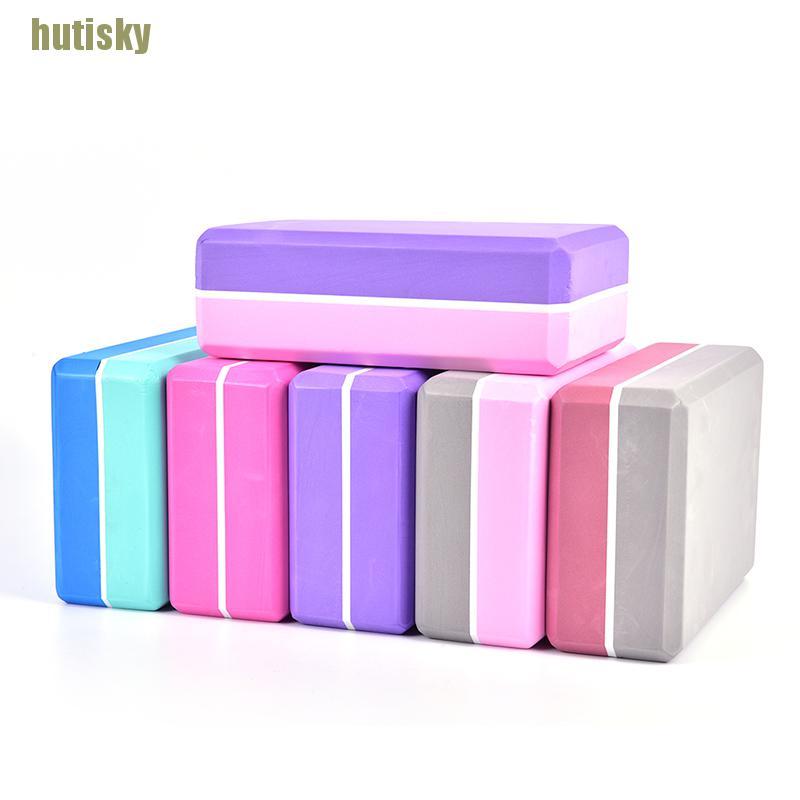 hutisky EVA Yoga Block Brick Sports Exercise Gym Workout Stretching Yoga Block Brick CDH