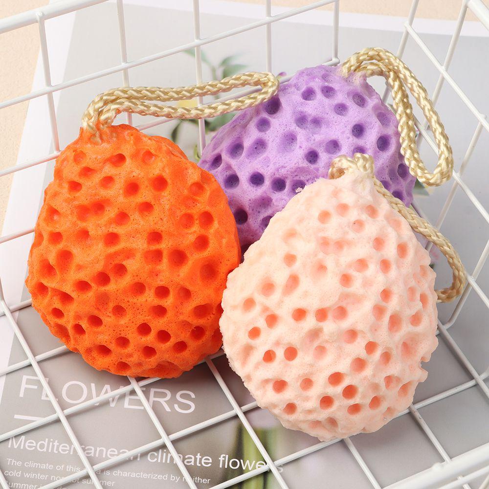 BEAUTY Miếng Bọt Biển Tẩy Tế Bào Chết Kèm Dây Đeo Tiện Dụng Cho Phòng Tắm