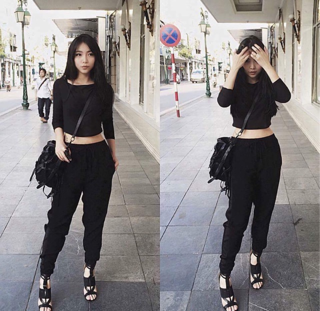 Áo croptop dài tay đẹp | BigBuy360 - bigbuy360.vn