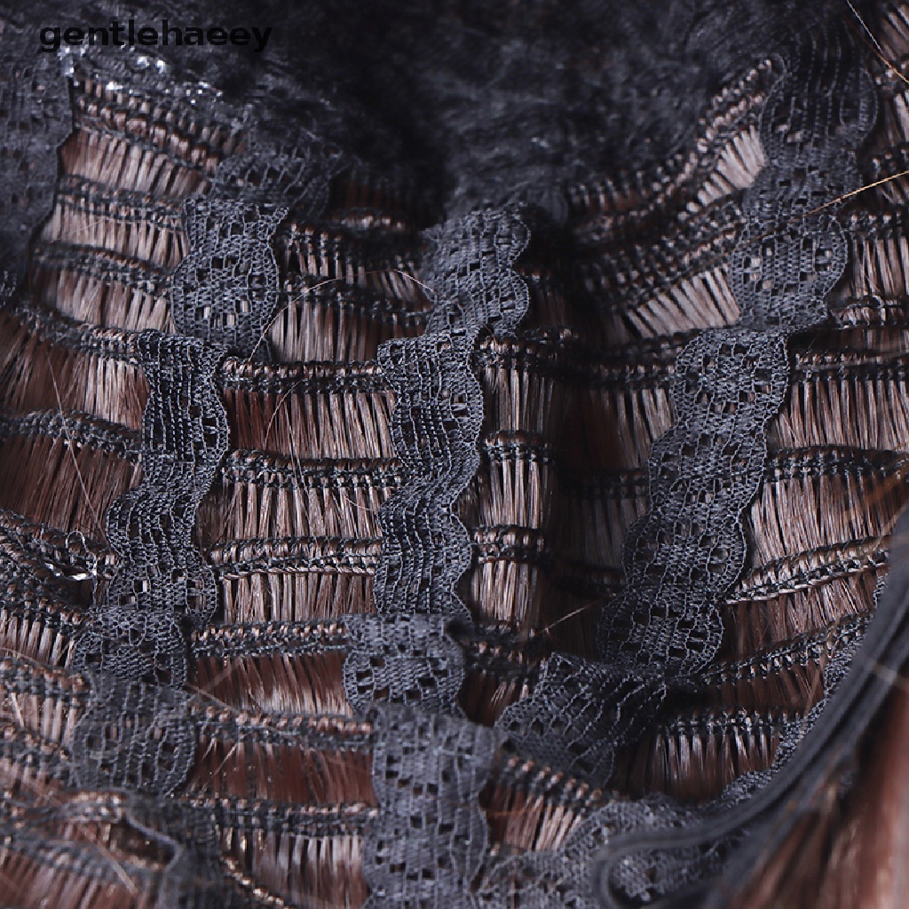 Tóc giả màu đen nâu hóa trang thành nhân vật trong game Genshin Impact