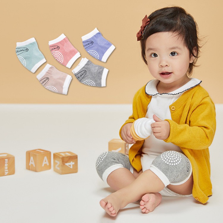 Tất Tập Bò Bảo Vệ Đầu Gối Có Chống Trượt Cho Bé Mã Viền Đẹp