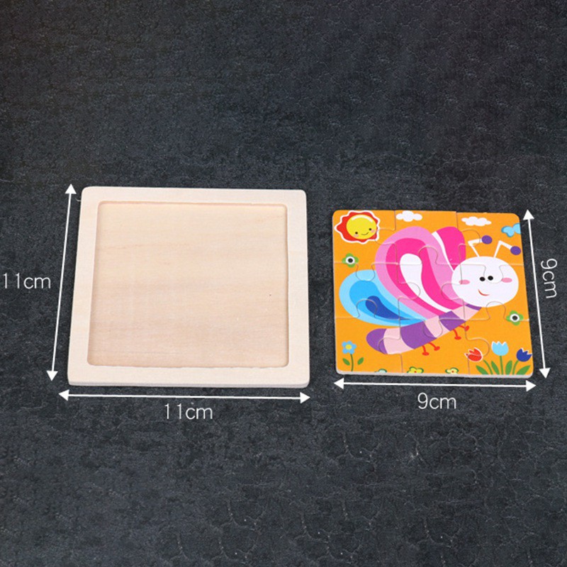 Bộ Xếp Hình 9 Mảnh Hình Động Vật Hoạt Hình Dễ Thương Cho Bé